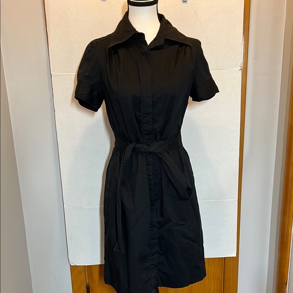 INC International Concepts Dresses & Skirts - INC International Concepts Black Notched Collar Mini Dress